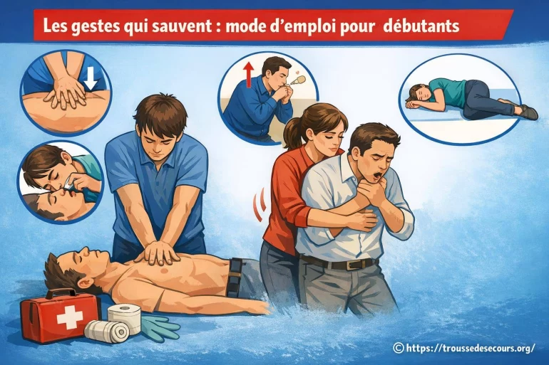 Les gestes qui sauvent : mode d’emploi simple pour débutants