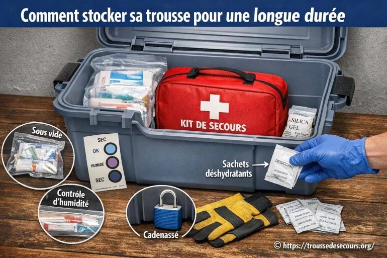 Comment stocker sa trousse de secours pour une longue durée ?