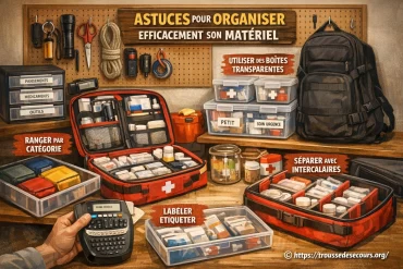 Astuces pour organiser efficacement son matériel de trousse de secours