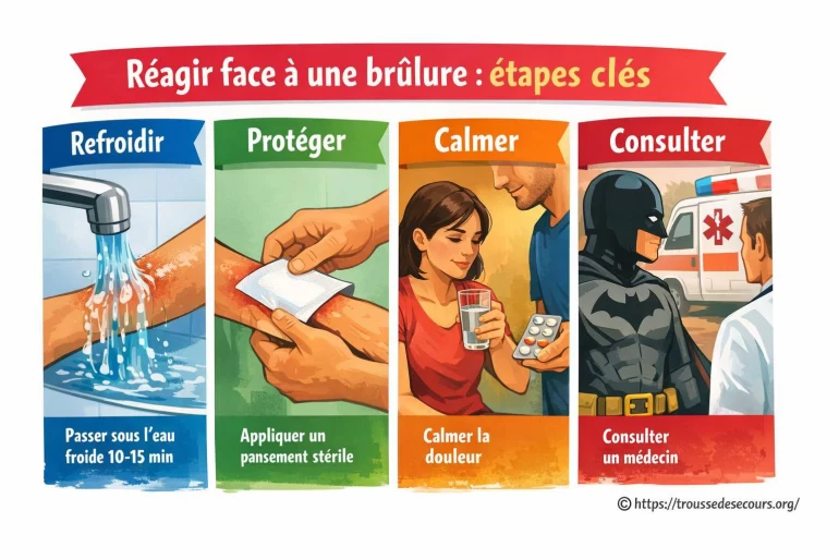 Réagir face à une brûlure : quelles sont les étapes clés à suivre ?