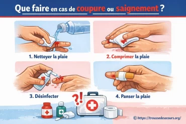 Que faire en cas de coupure ou de saignement ?