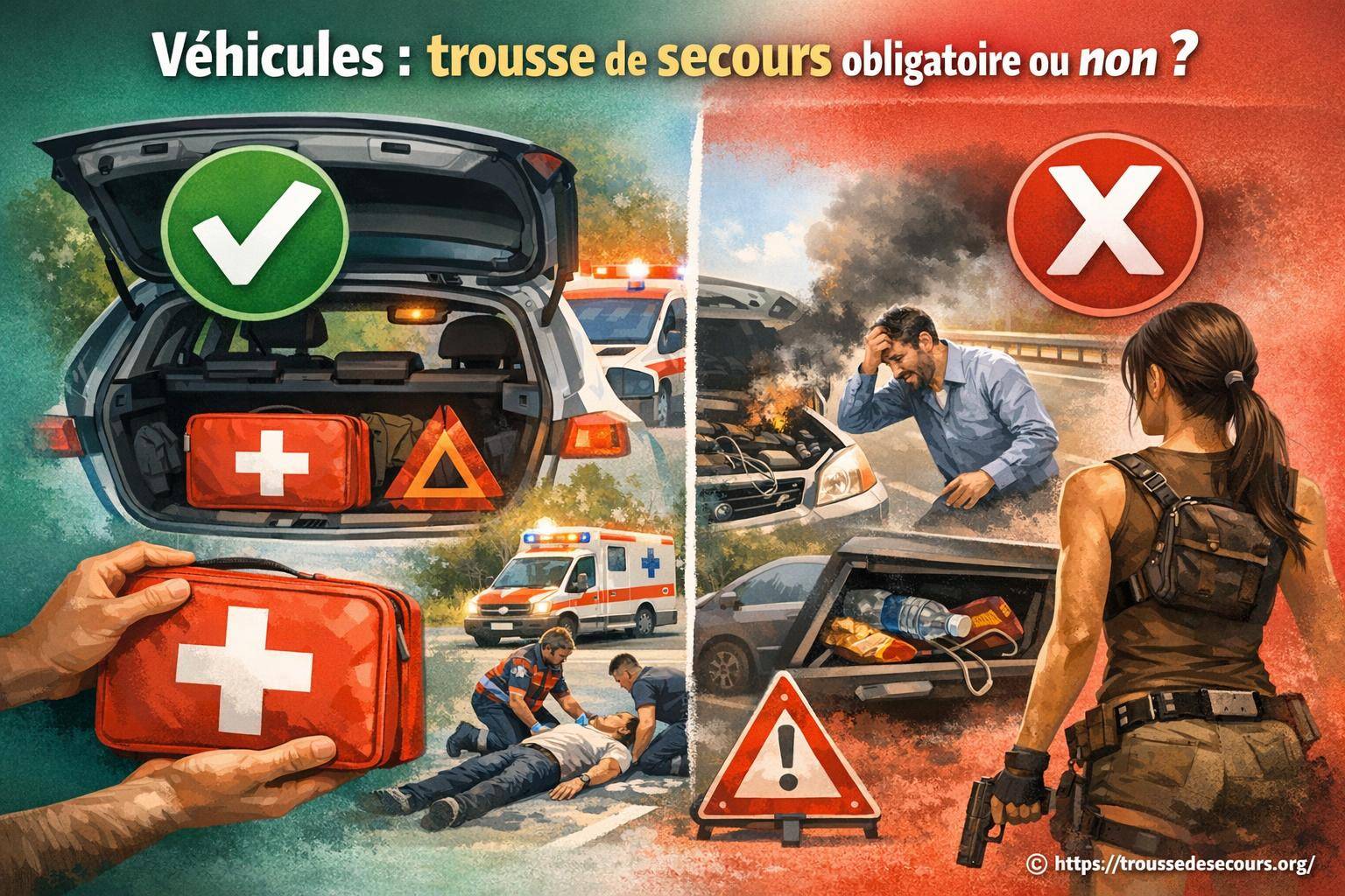 Véhicules : la trousse de secours est-elle obligatoire ?