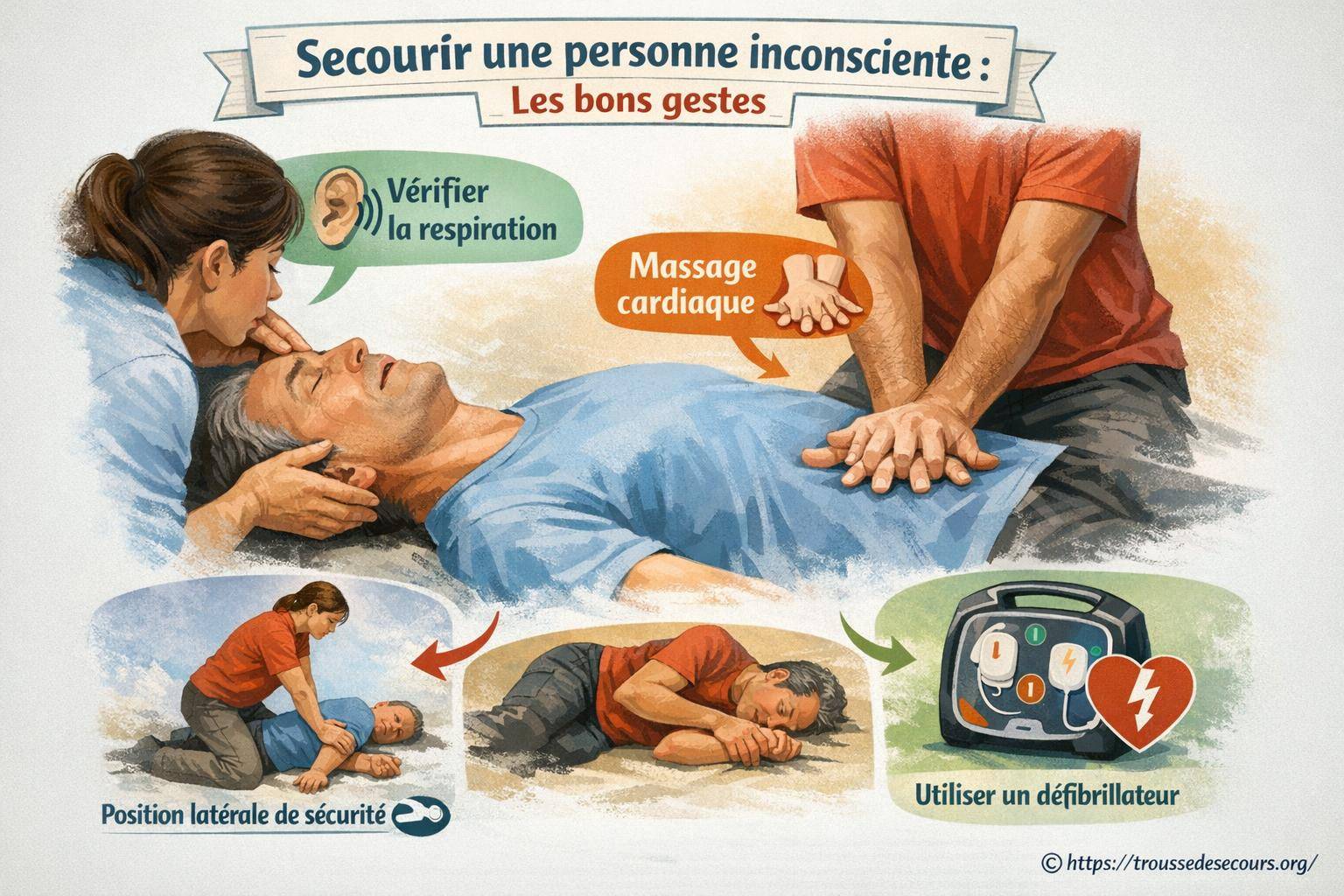 Secourir une personne inconsciente : quels sont les bons gestes à adopter ?