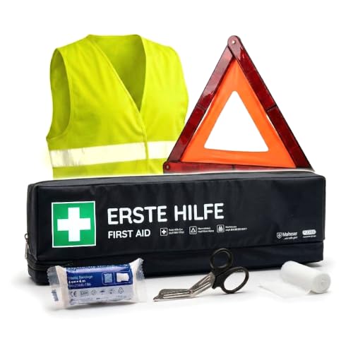 Trousse de premiers secours pour voiture avec triangle de si