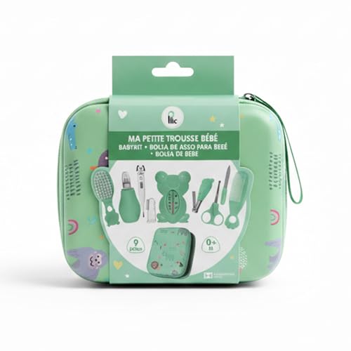 PLIC CARE - Trousse de Soin Bébé Verte - 7 Accessoires Essen