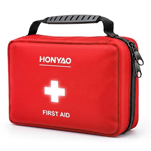 HONYAO Trousse de Premier Secours 222 Pièces, Kit Premier Se
