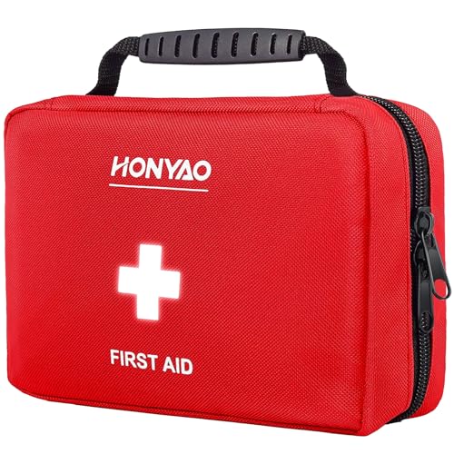 HONYAO Trousse de Premier Secours 222 Pièces, Trousse à Phar