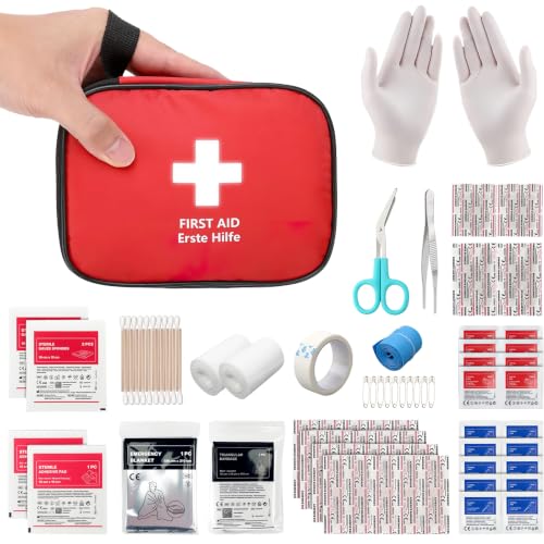 HONYAO Mini Trousse Premier Secours 90 Pièces, Petite Trouss
