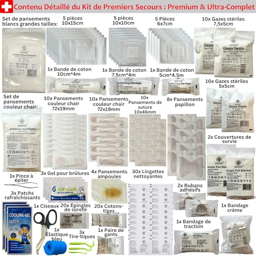 Trousse de Secours - Pharmacie de Voyage Ultra Complète - Ki