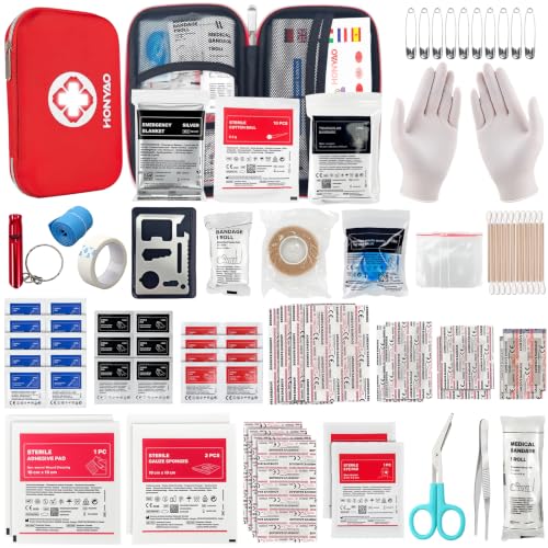 HONYAO Trousse de Premier Secours, Trousse Pharmacie Boîte d