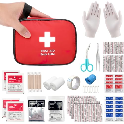 HONYAO Mini Trousse Premier Secours 90 Pièces, Petite Trouss