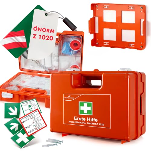 WALSER Kit de premiers secours Ö-Norm Z1020:2025, Armoire de