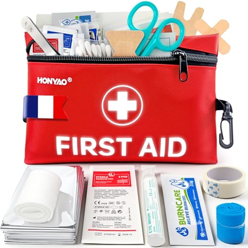 HONYAO Trousse de Secours 105 Pièces, Trousse à Pharmacie Vo