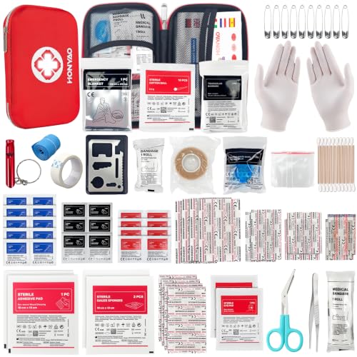 HONYAO Trousse de Premier Secours, Trousse Pharmacie Boîte d