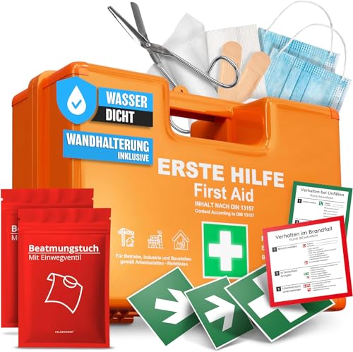 HELDENWERK Boîte de premiers secours conforme à la norme DIN